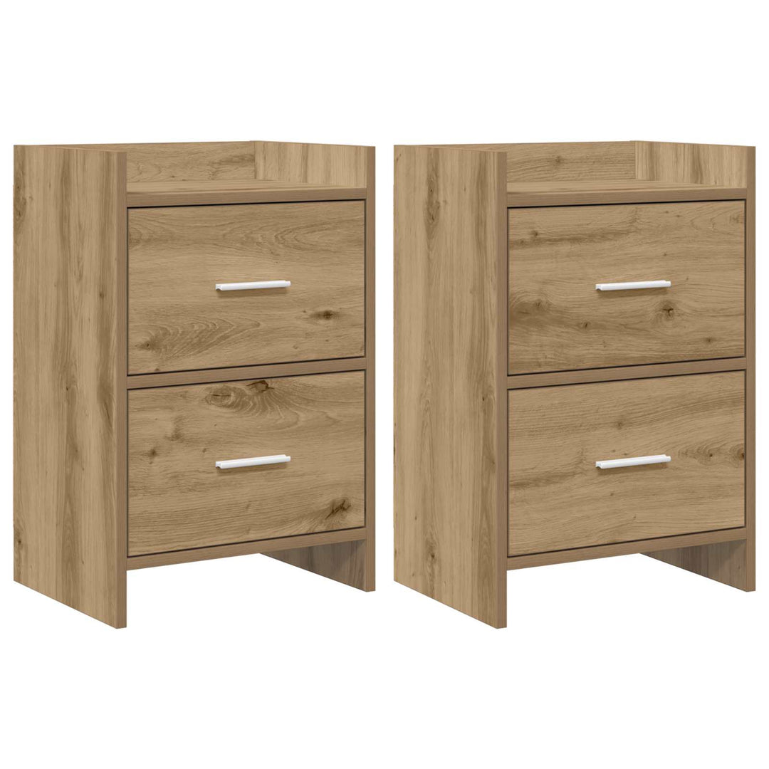 Sengeborde 2 pcs Artisan-eg 40 x 30 x 60 cm Konstrueret træ