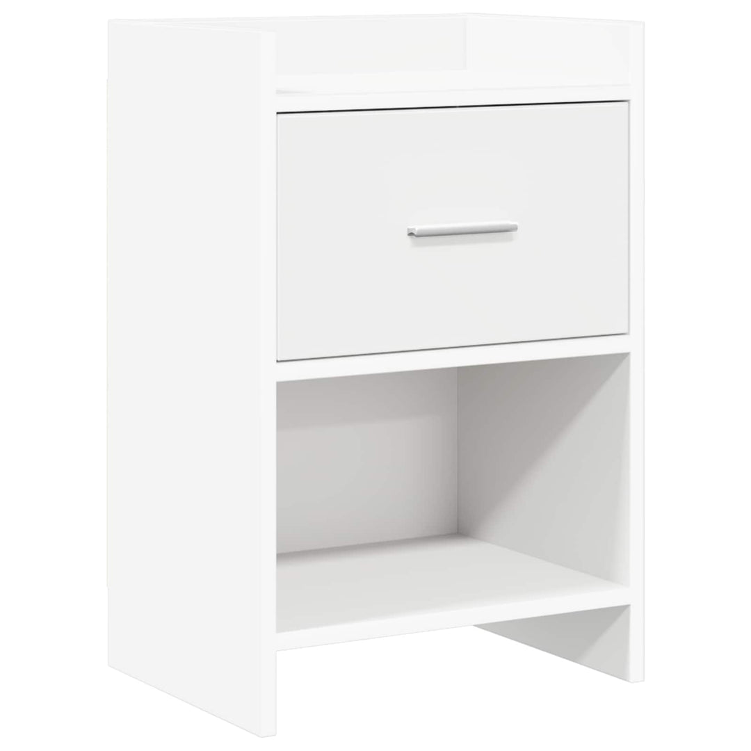 Sengeborde Hvid 40 x 30 x 60 cm Konstrueret træ