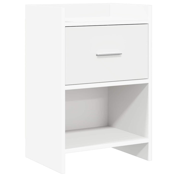 Sengeborde Hvid 40 x 30 x 60 cm Konstrueret træ
