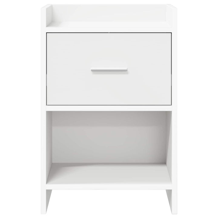 Sengeborde Hvid 40 x 30 x 60 cm Konstrueret træ