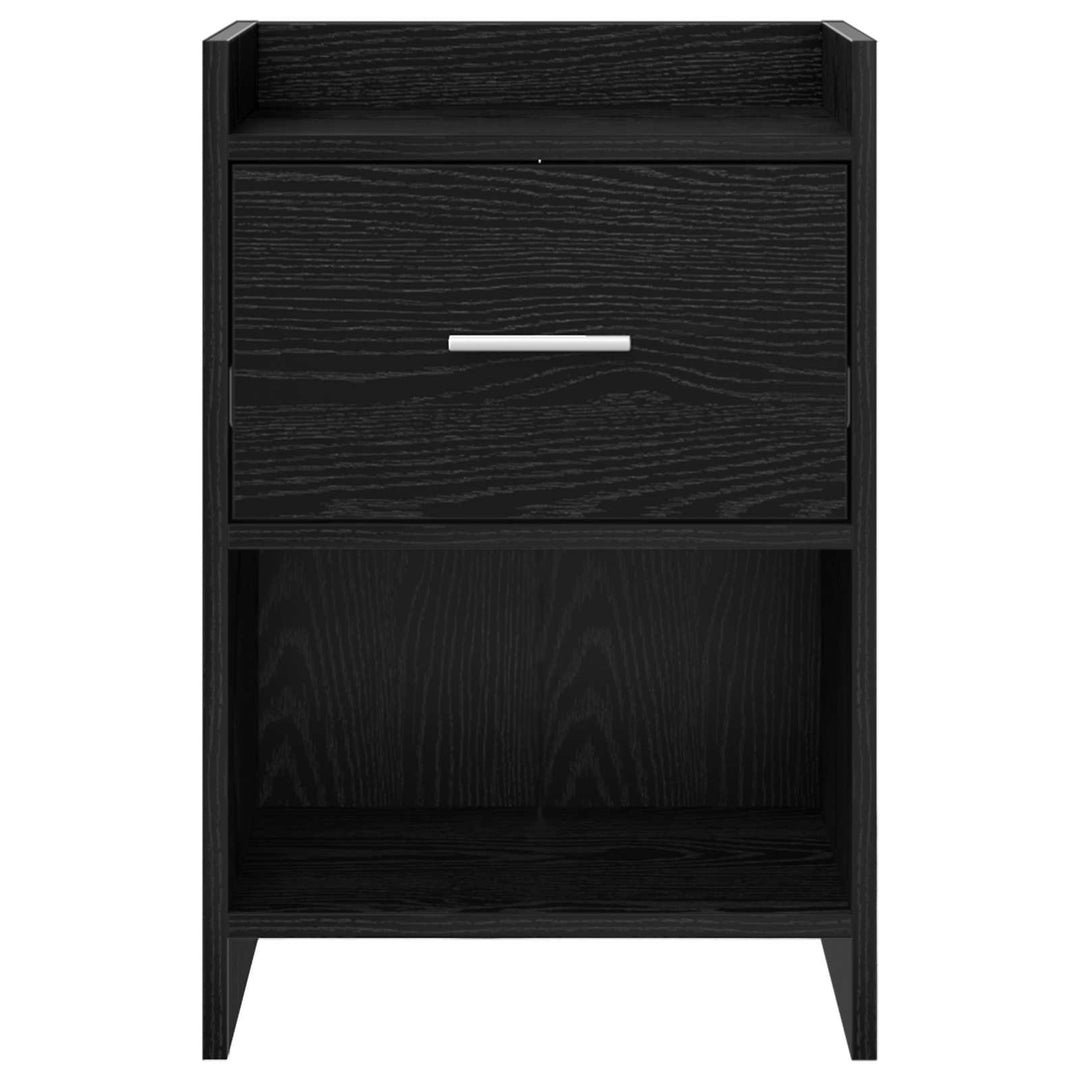 Sengeborde Sort eg 40 x 30 x 60 cm Konstrueret træ