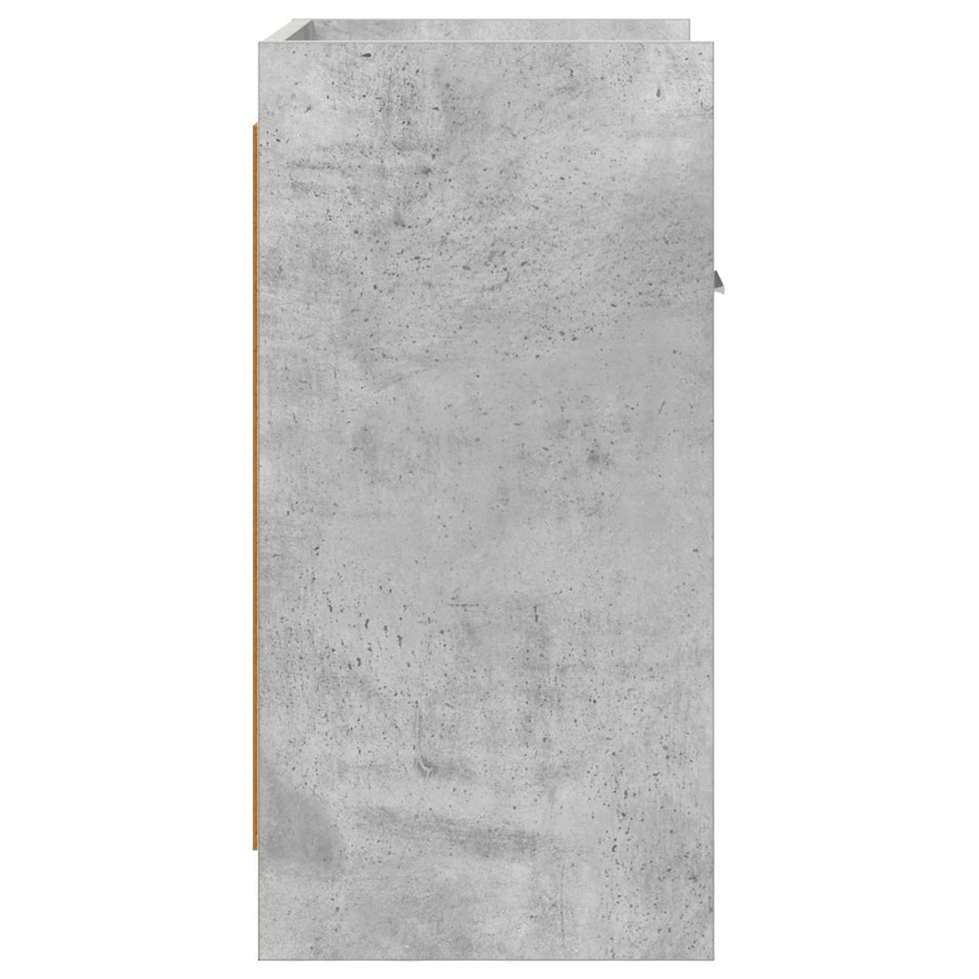 Sengeborde Betongrå 40 x 30 x 60 cm Konstrueret træ
