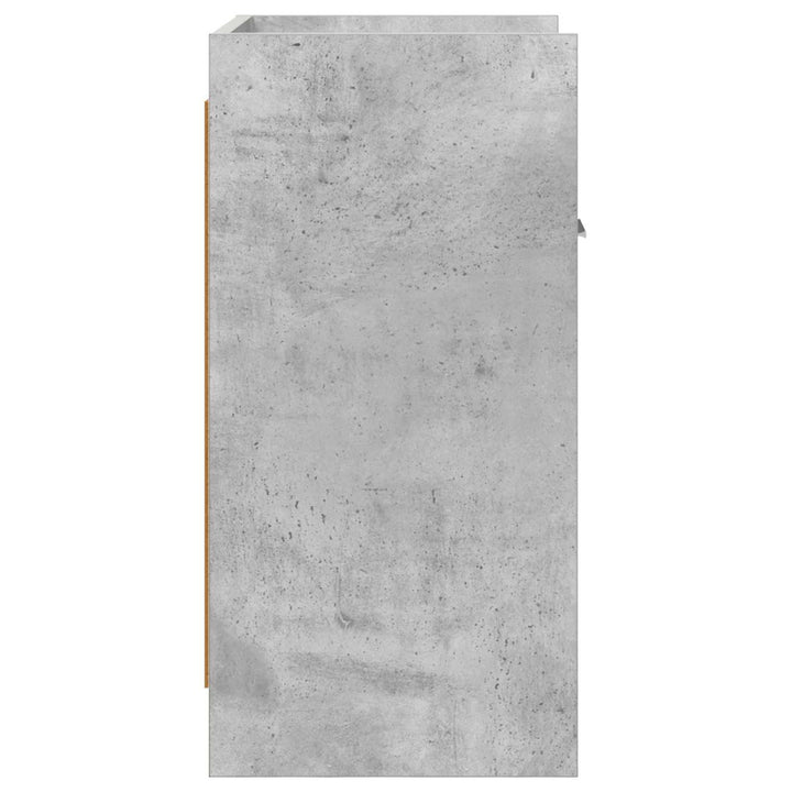 Sengeborde Betongrå 40 x 30 x 60 cm Konstrueret træ