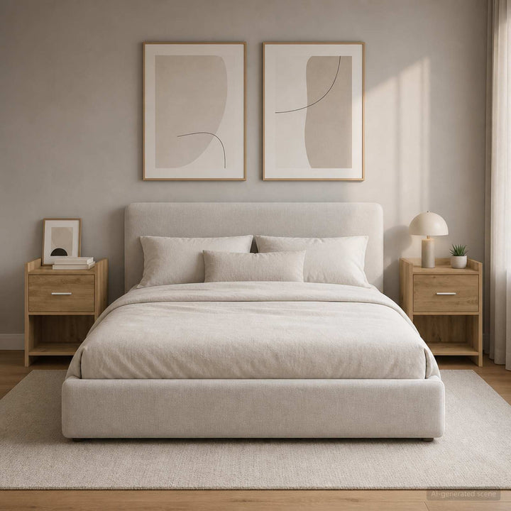Sengeborde 2 stk. Artisan-eg 40 x 30 x 60 cm Konstrueret træ
