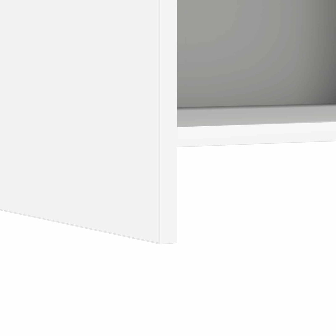 Sengeborde 2 pcs Hvid 40 x 30 x 60 cm Konstrueret træ