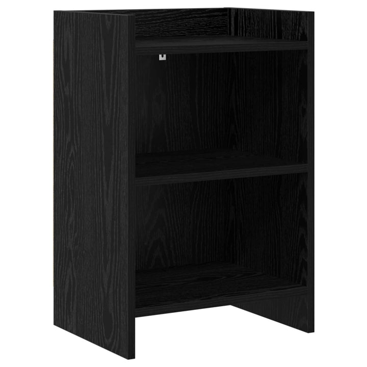 Sengeborde Sort eg 40 x 30 x 60 cm Konstrueret træ