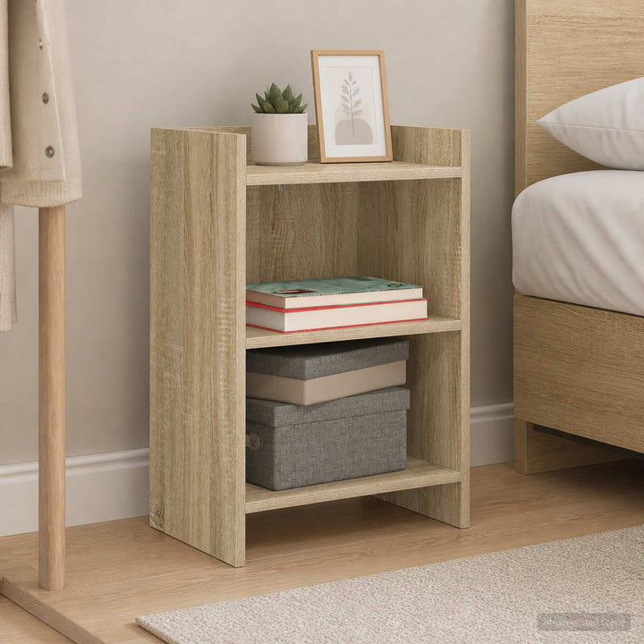 Sengeborde 2 stk. Sonoma-eg 40 x 30 x 60 cm Konstrueret træ