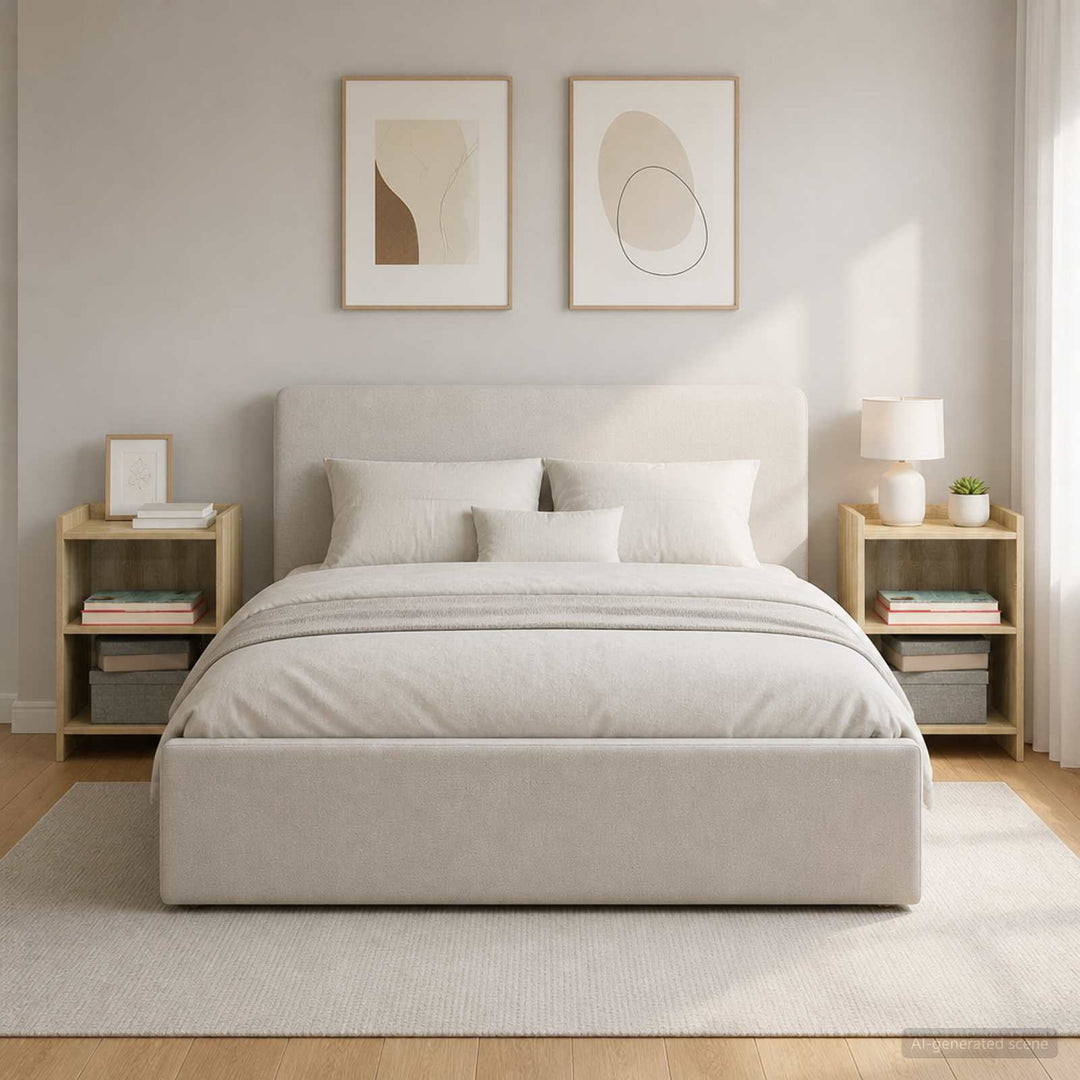 Sengeborde 2 stk. Sonoma-eg 40 x 30 x 60 cm Konstrueret træ