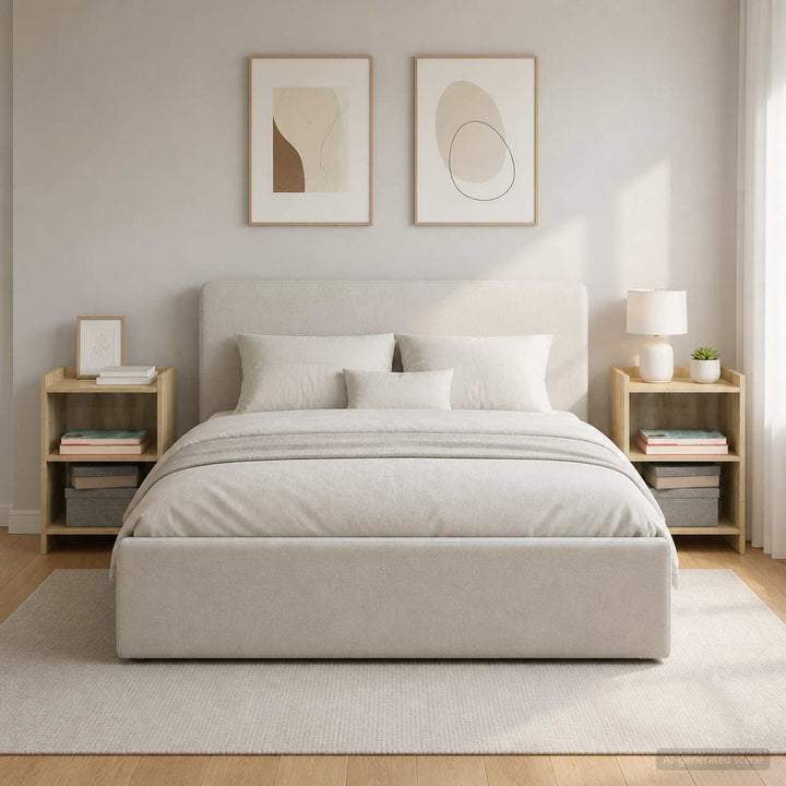 Sengeborde 2 stk. Sonoma-eg 40 x 30 x 60 cm Konstrueret træ