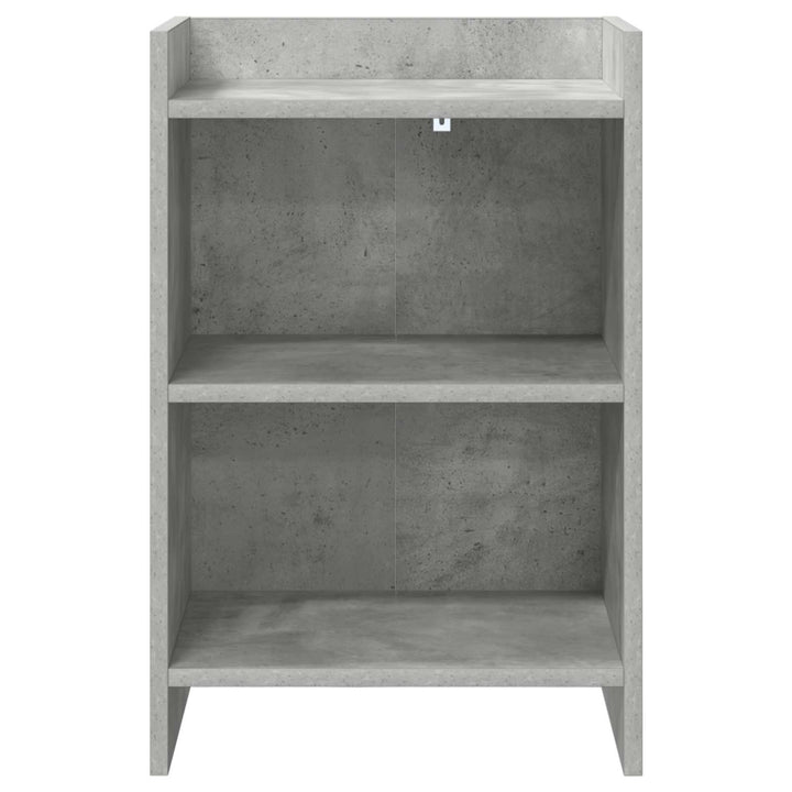 Sengeborde 2 pcs Betongrå 40 x 30 x 60 cm Konstrueret træ