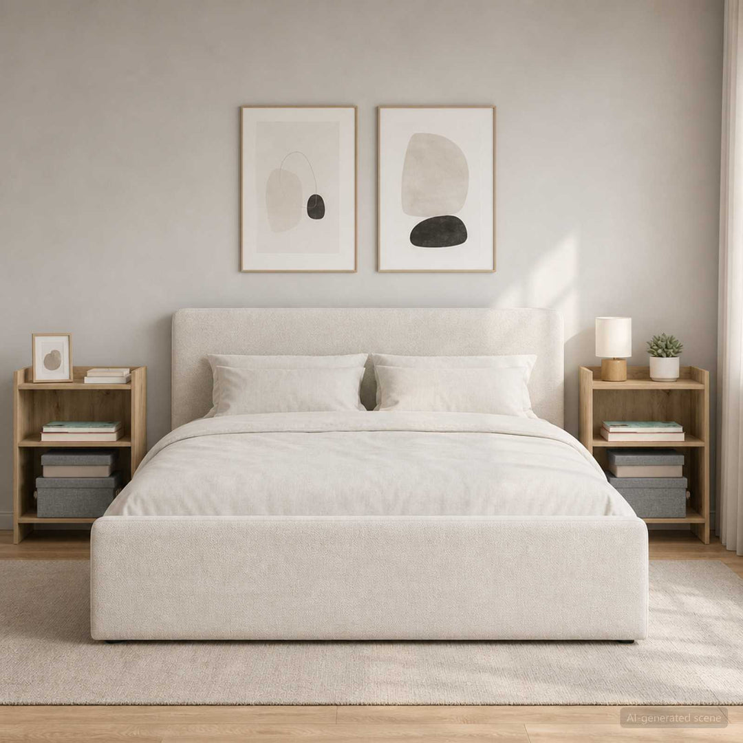 Sengeborde 2 stk. Artisan-eg 40 x 30 x 60 cm Konstrueret træ