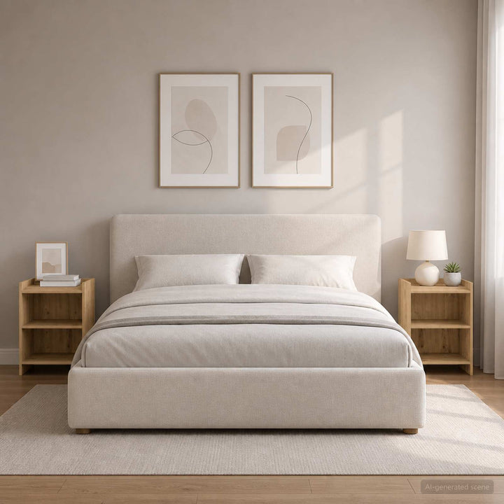 Sengeborde 2 stk. Artisan-eg 40 x 30 x 60 cm Konstrueret træ