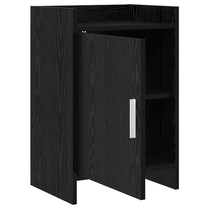 Sengeborde Sort eg 40 x 30 x 60 cm Konstrueret træ