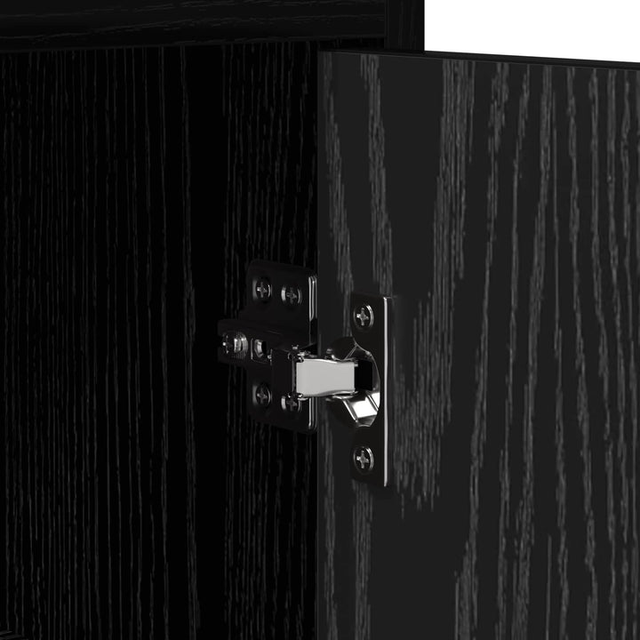 Sengeborde 2 pcs Sort eg 40 x 30 x 60 cm Konstrueret træ