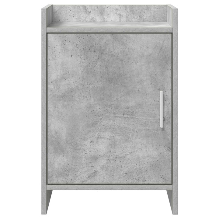 Sengeborde 2 stk. Betongrå 40 x 30 x 60 cm Konstrueret træ