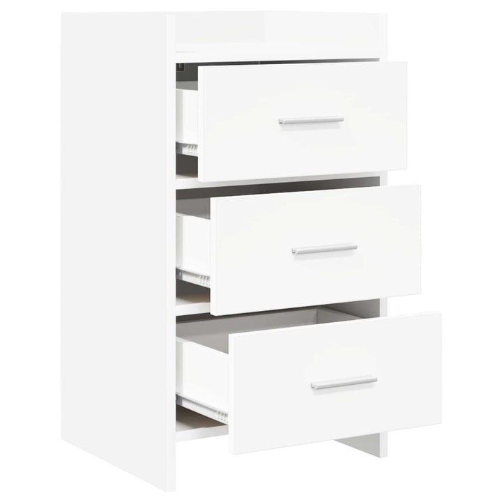 Sengeborde Hvid 40 x 36 x 70 cm Konstrueret træ