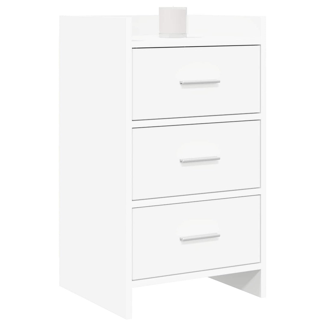 Sengeborde Hvid 40 x 36 x 70 cm Konstrueret træ