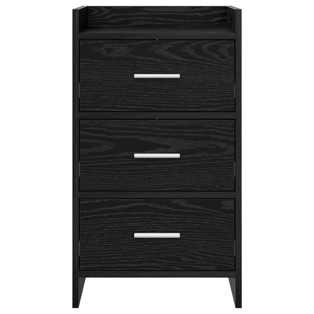 Sengeborde Sort eg 40 x 36 x 70 cm Konstrueret træ
