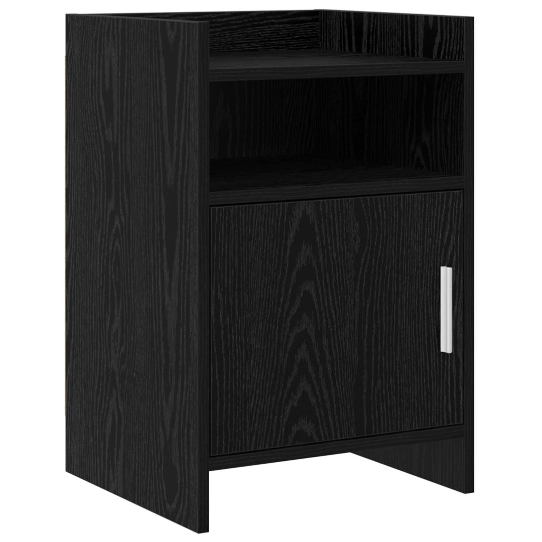 Sengeborde Sort eg 40 x 36 x 60 cm Konstrueret træ