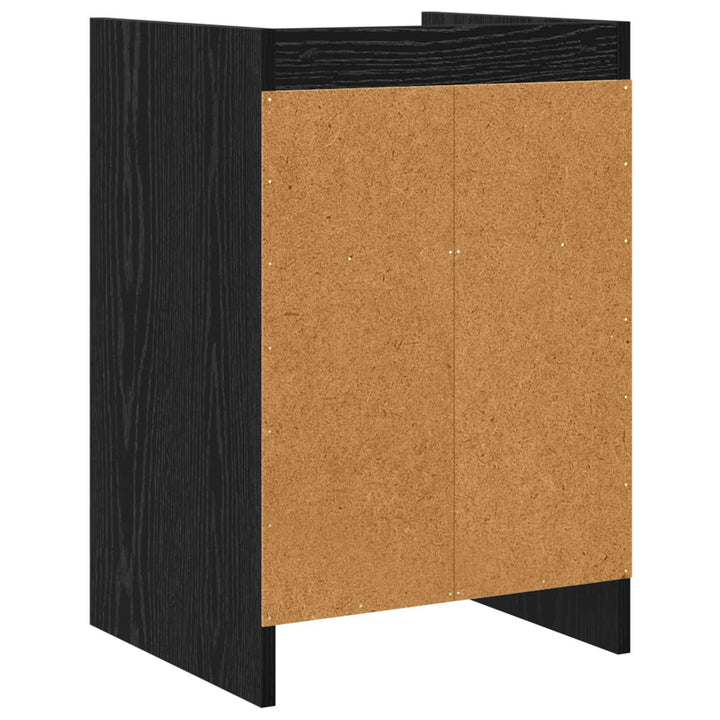 Sengeborde Sort eg 40 x 36 x 60 cm Konstrueret træ