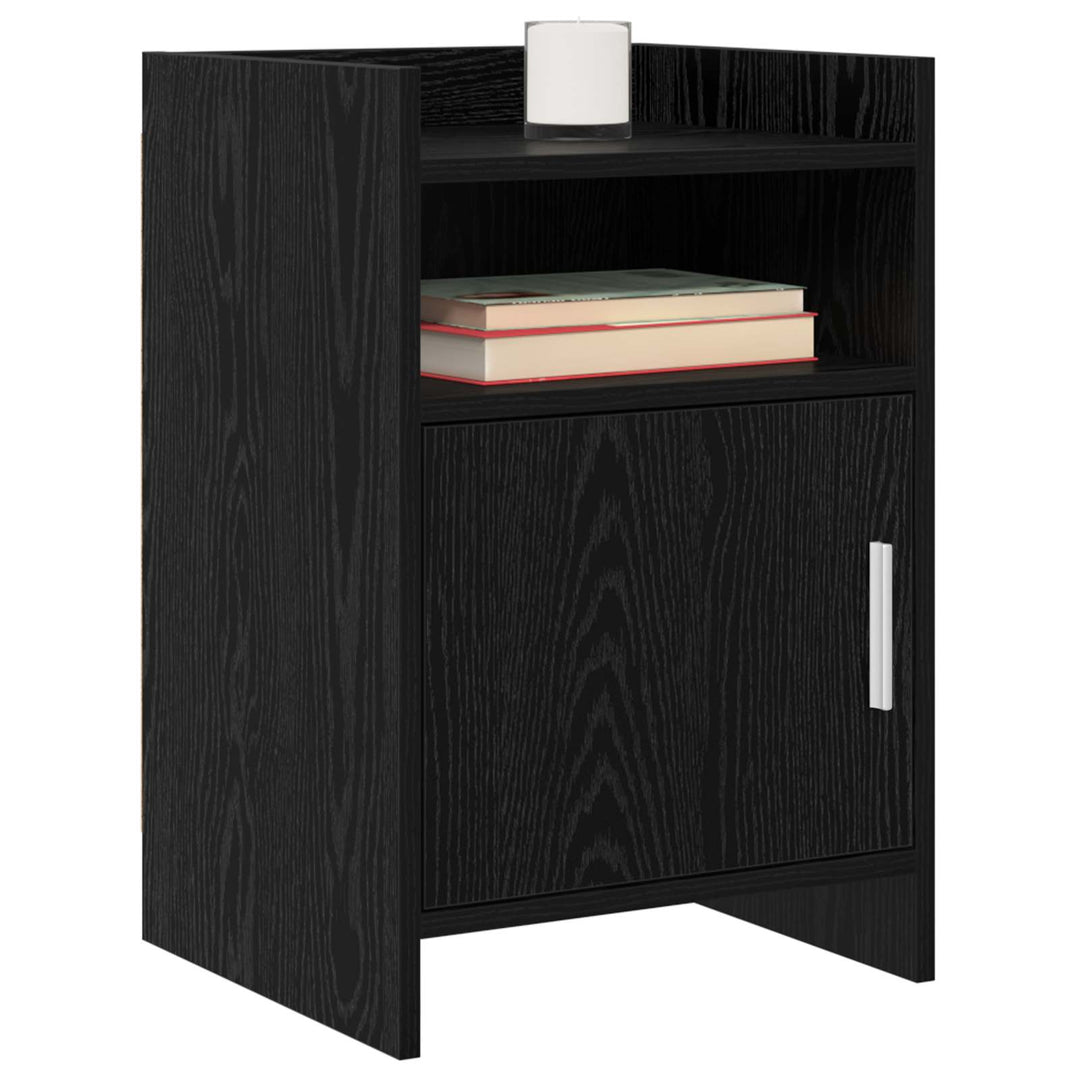 Sengeborde Sort eg 40 x 36 x 60 cm Konstrueret træ
