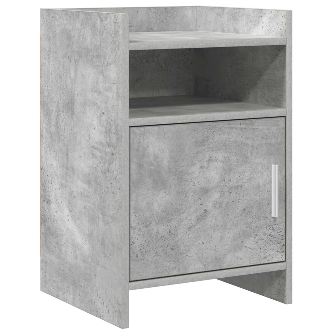 Sengeborde Betongrå 40 x 36 x 60 cm Konstrueret træ
