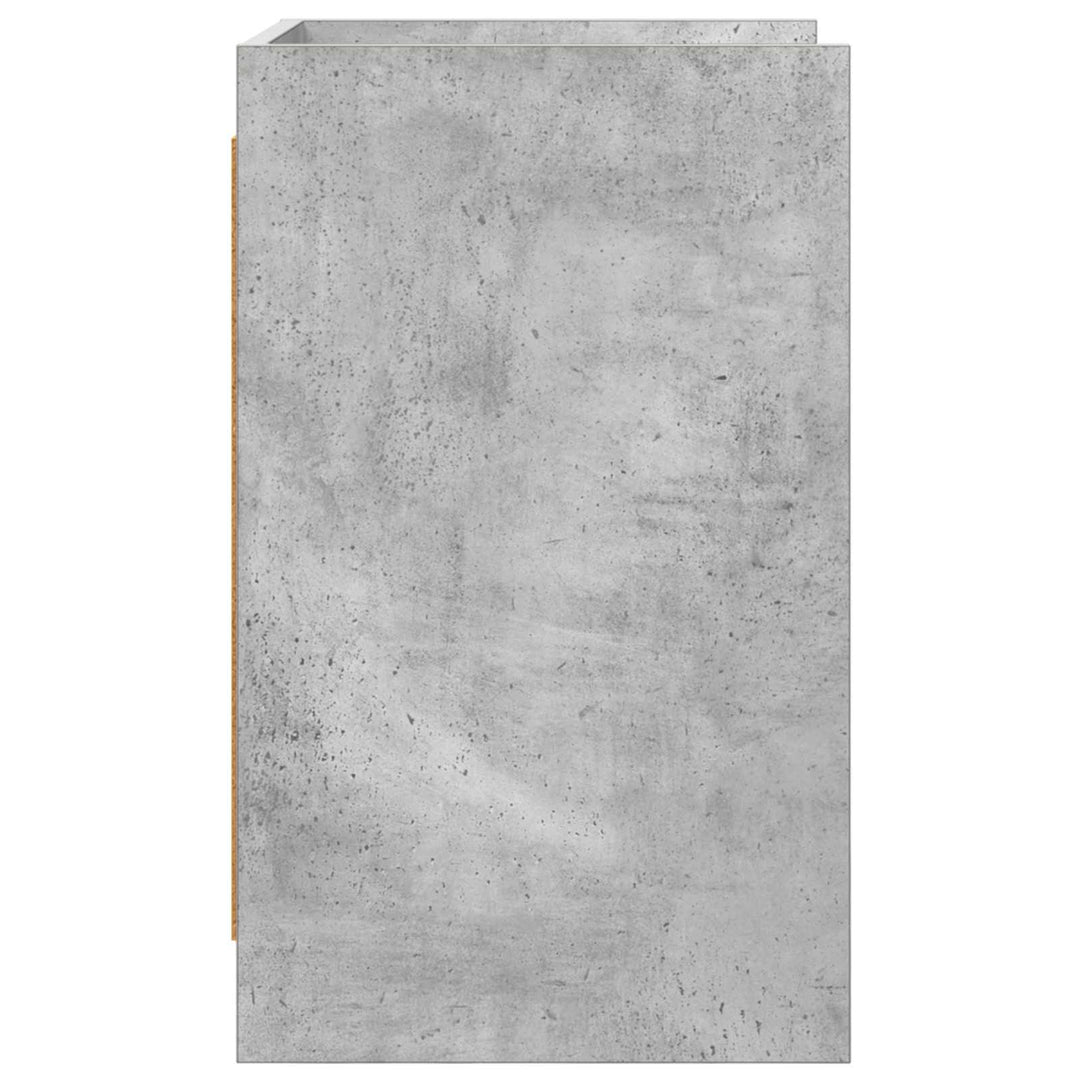 Sengeborde Betongrå 40 x 36 x 60 cm Konstrueret træ
