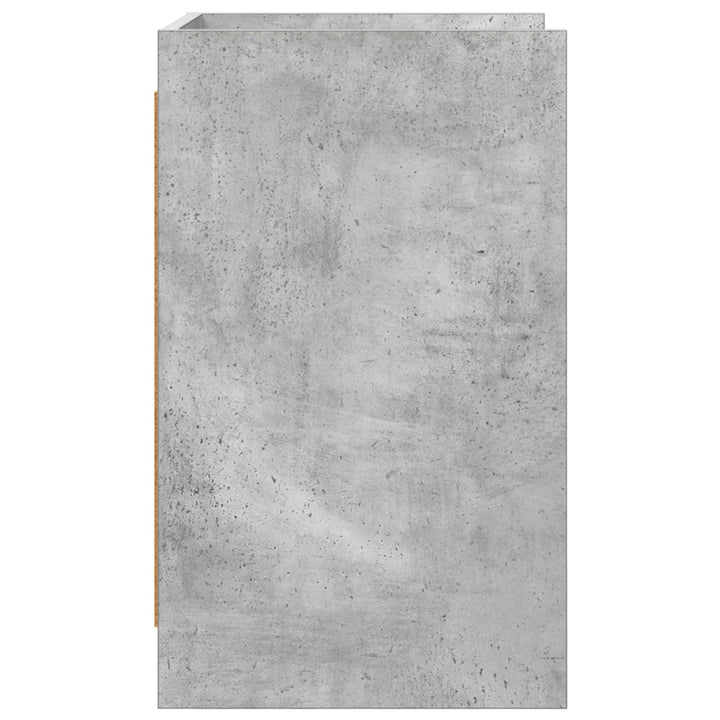 Sengeborde Betongrå 40 x 36 x 60 cm Konstrueret træ