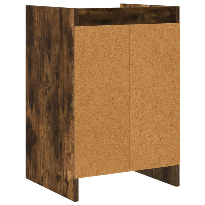 Sengeborde 2 pcs Røget eg 40 x 36 x 60 cm Konstrueret træ