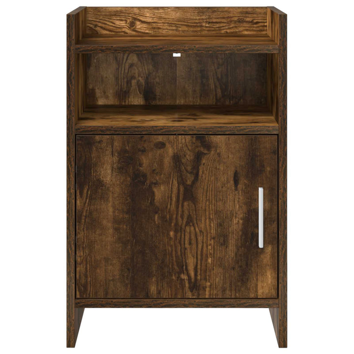 Sengeborde 2 pcs Røget eg 40 x 36 x 60 cm Konstrueret træ