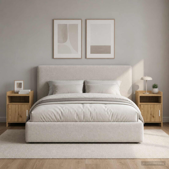 Sengeborde 2 stk. Artisan-eg 40 x 36 x 60 cm Konstrueret træ