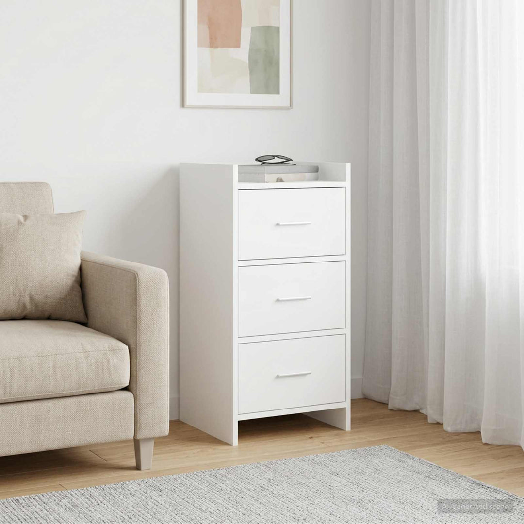 Sideboard Hvid 40 x 36 x 80 cm Konstrueret træ
