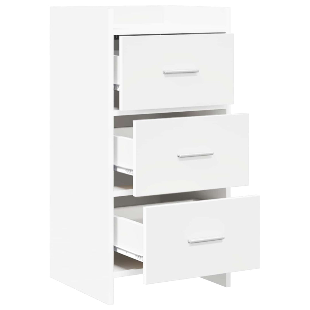 Sideboard Hvid 40 x 36 x 80 cm Konstrueret træ