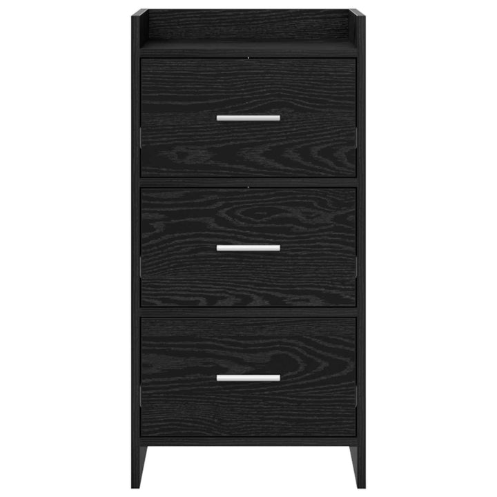 Sideboard Sort eg 40 x 36 x 80 cm Konstrueret træ