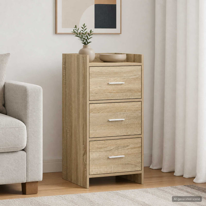 Sideboard Sonoma-eg 40 x 36 x 80 cm Konstrueret træ