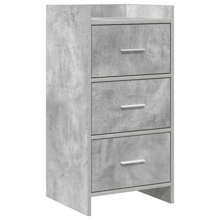 Sideboard Betongrå 40 x 36 x 80 cm Konstrueret træ