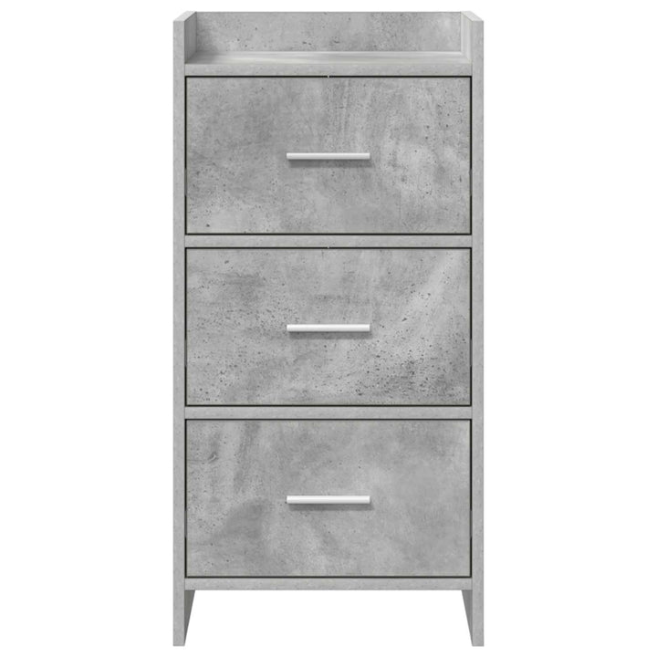 Sideboard Betongrå 40 x 36 x 80 cm Konstrueret træ