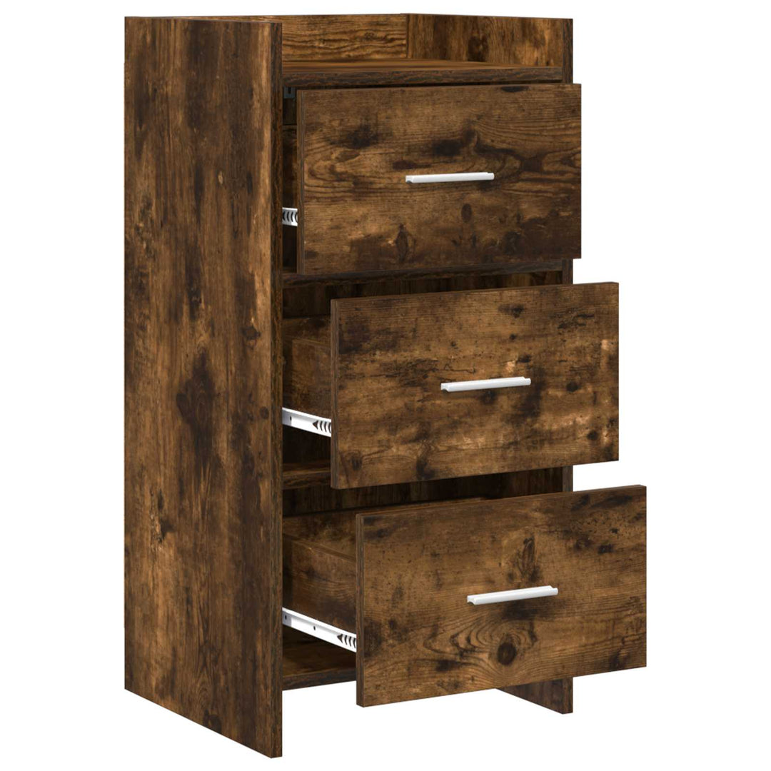 Sideboard Røget eg 40 x 36 x 80 cm Konstrueret træ