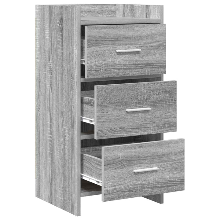 Sideboard Grå Sonoma 40 x 36 x 80 cm Konstrueret træ