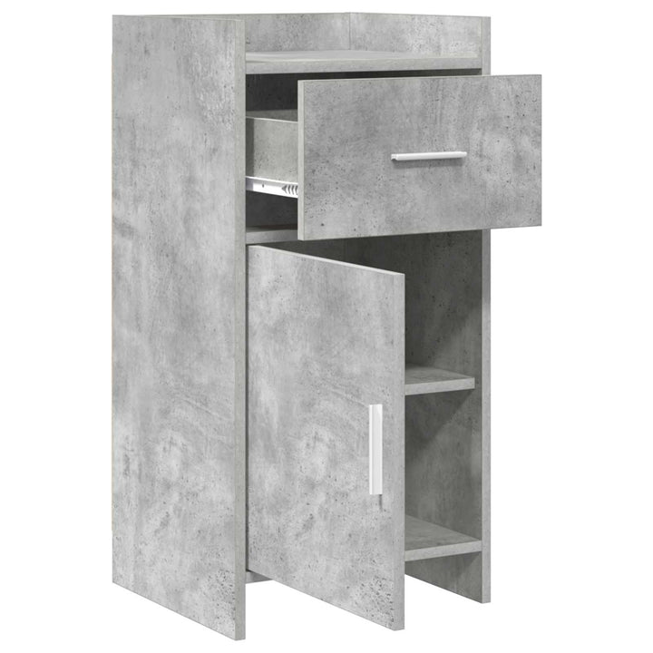 Sideboard Betongrå 40 x 36 x 80 cm Konstrueret træ