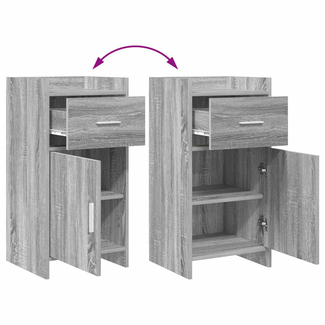 Sideboard Grå Sonoma 40 x 36 x 80 cm Konstrueret træ