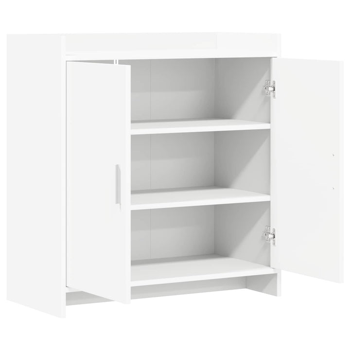 Sideboard Hvid 72 x 36 x 80 cm Konstrueret træ