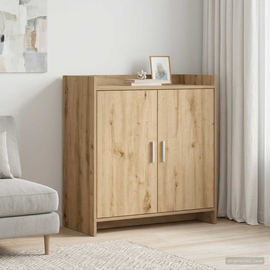 Sideboard Artisan-eg 72 x 36 x 80 cm Konstrueret træ
