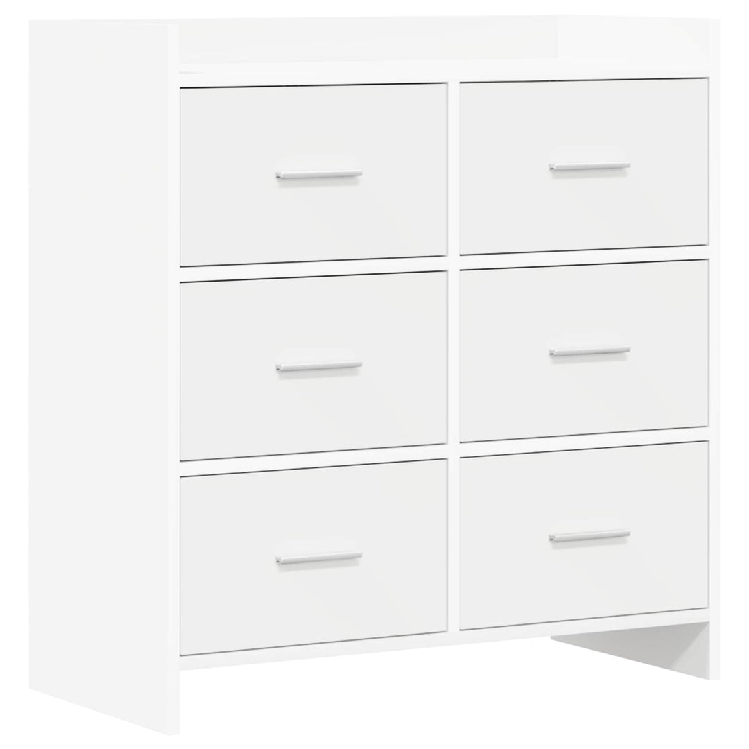 Sideboard Hvid 75 x 33 x 80 cm Konstrueret træ
