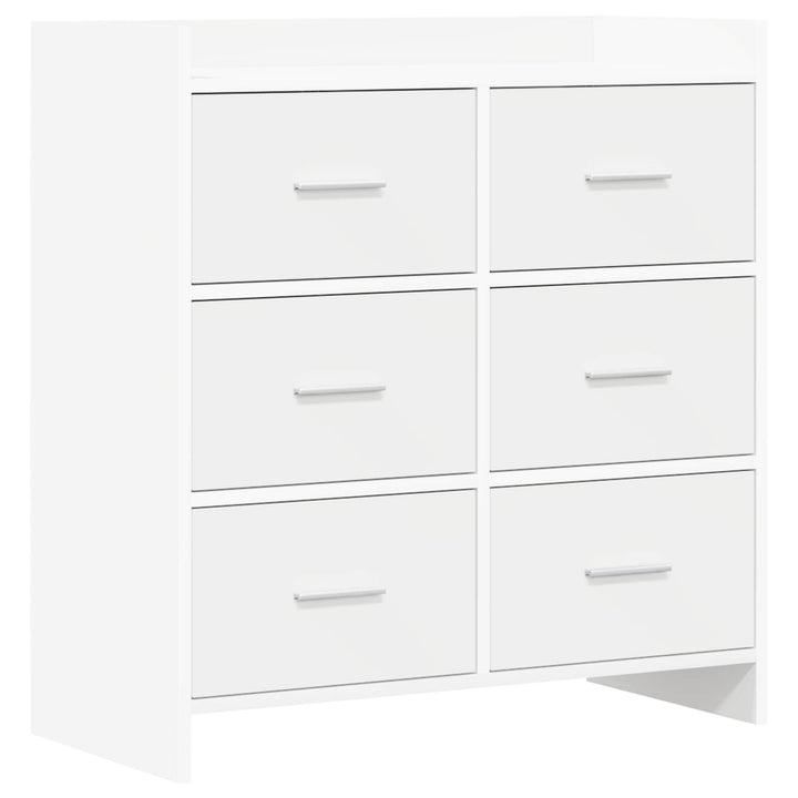 Sideboard Hvid 75 x 33 x 80 cm Konstrueret træ