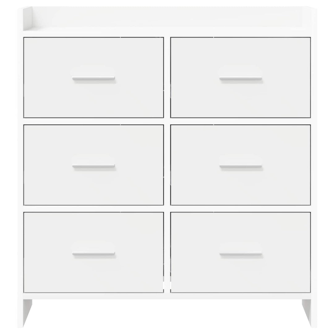Sideboard Hvid 75 x 33 x 80 cm Konstrueret træ