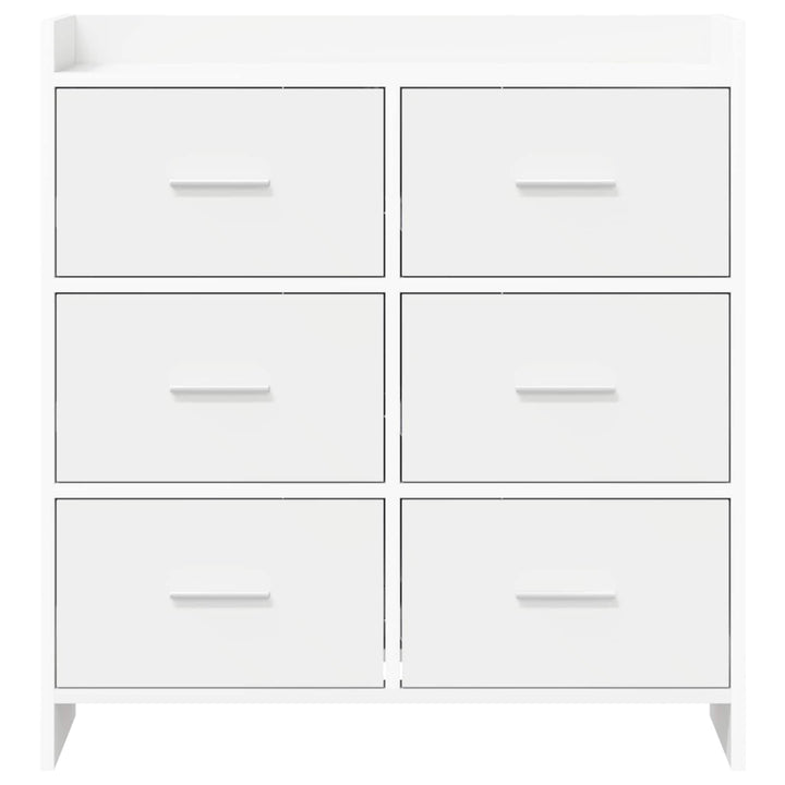 Sideboard Hvid 75 x 33 x 80 cm Konstrueret træ