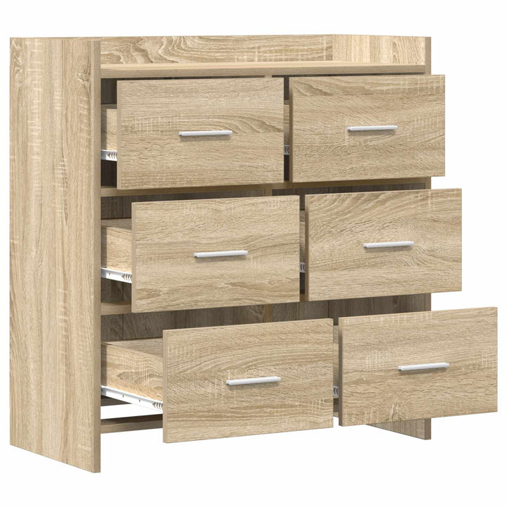 Sideboard Sonoma-eg 75 x 33 x 80 cm Konstrueret træ