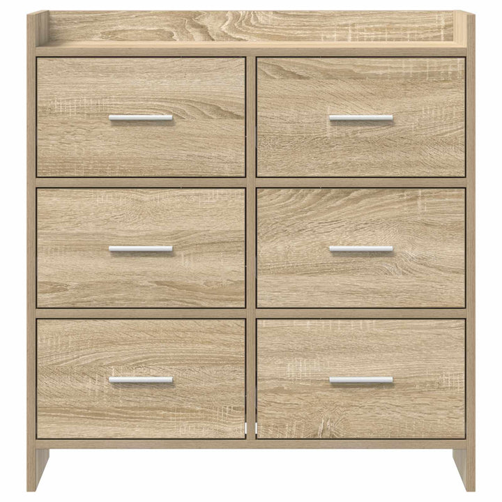 Sideboard Sonoma-eg 75 x 33 x 80 cm Konstrueret træ