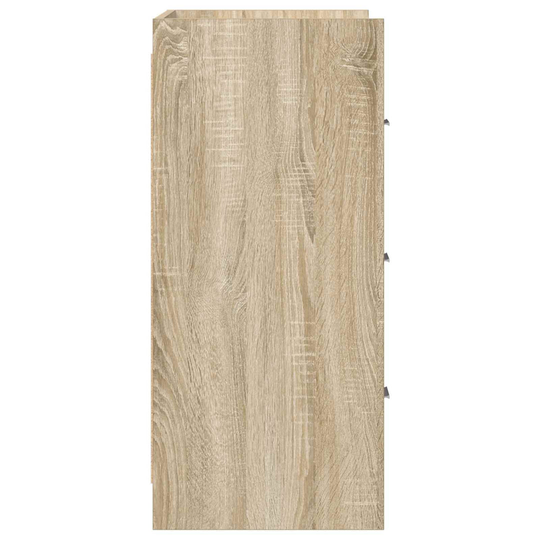 Sideboard Sonoma-eg 75 x 33 x 80 cm Konstrueret træ